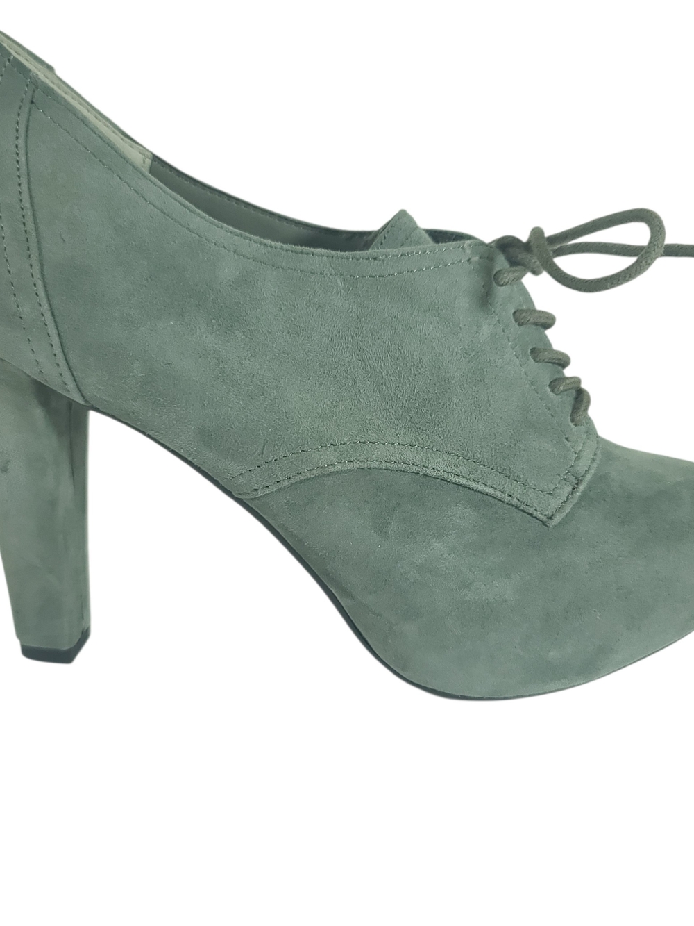 Me Too Lisbon oxford lace-up shoe Pump grey suede twee" or "indie" Size 7.5